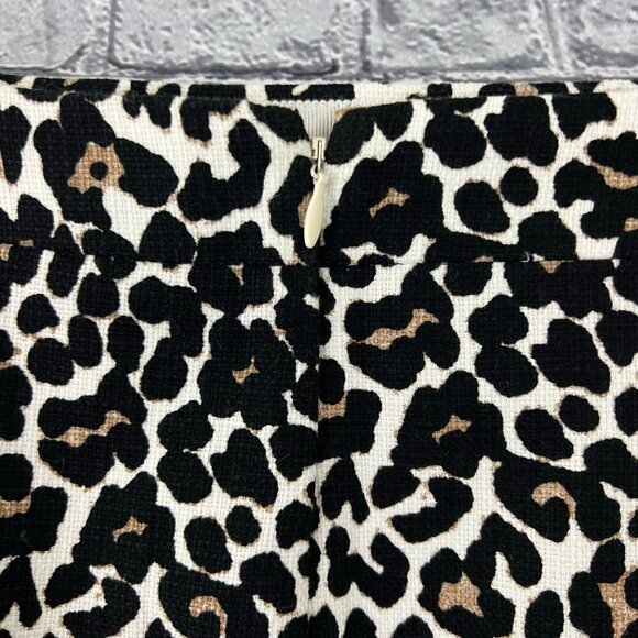 J Crew Leopard Print Pencil Skirt Size 6 - Picture 5 of 7